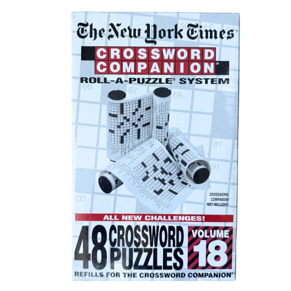 New York Times Crossword Companion Roll-a-Puzzle Volume 18 Sealed NEW - Picture 1 of 2